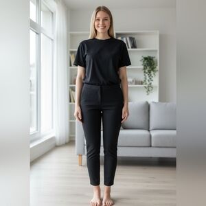 🎉 3/$60 Aritzia Wilfred Black Tailored Elastic Waist Dress Pants Size 8